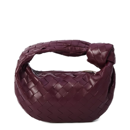 Mini Jodie Leather Top Handle Bag - Red