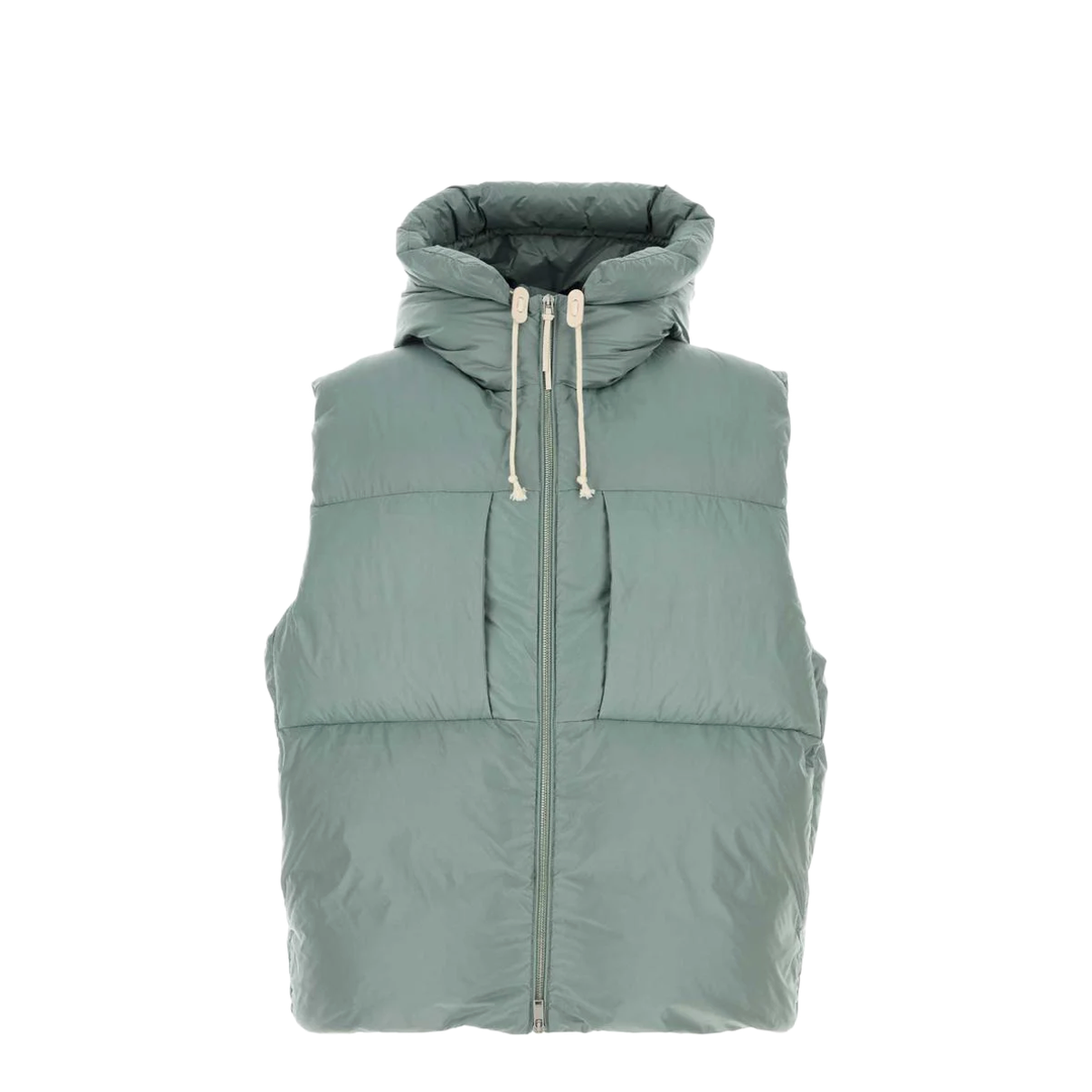 Powder Light Blue Sleeveless Down Jacket