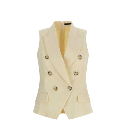 Gold and Gold Coin Vest Cream