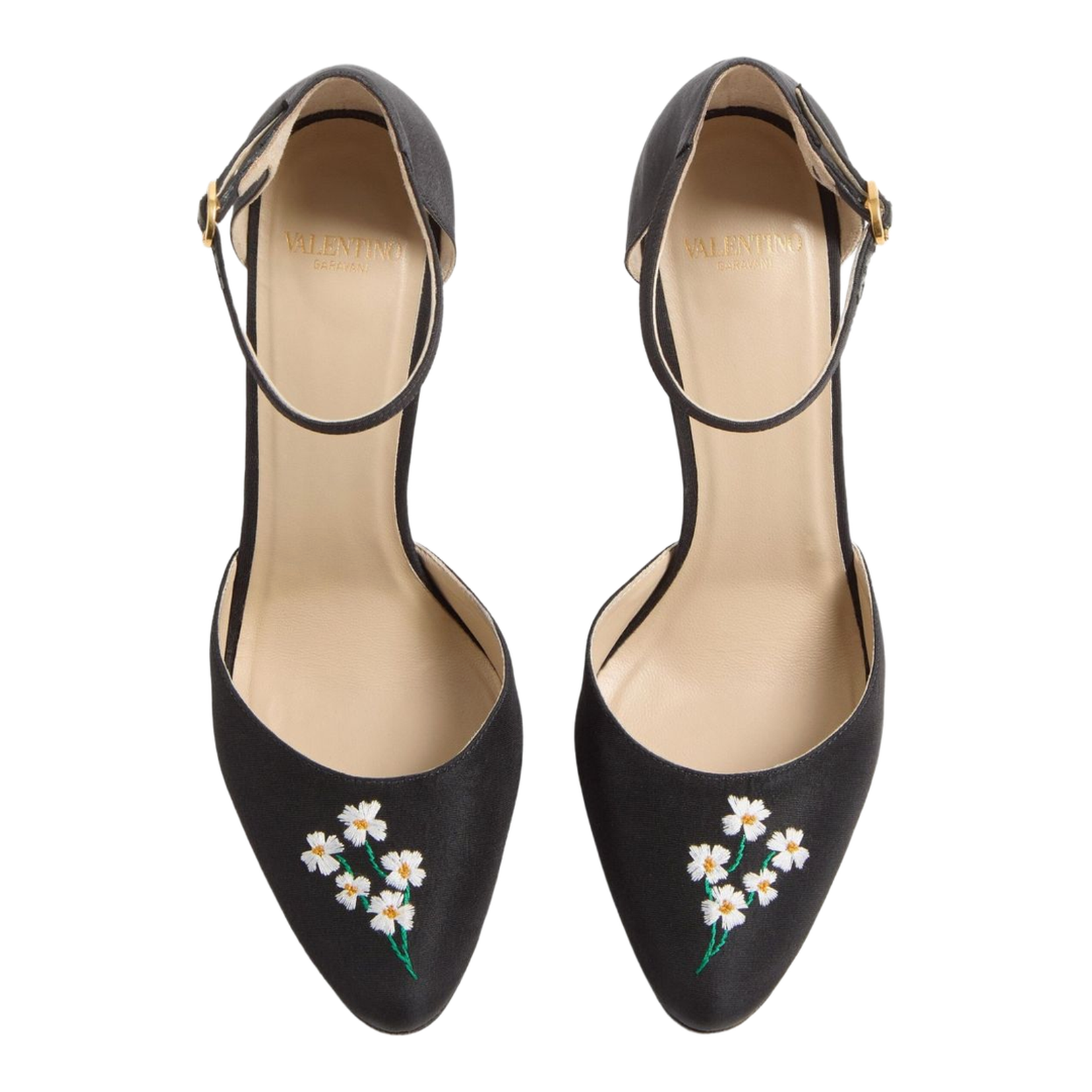 Embroidered Pumps - Black