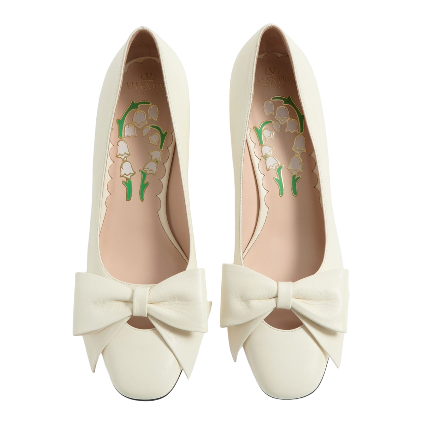 Bow Leather Pumps