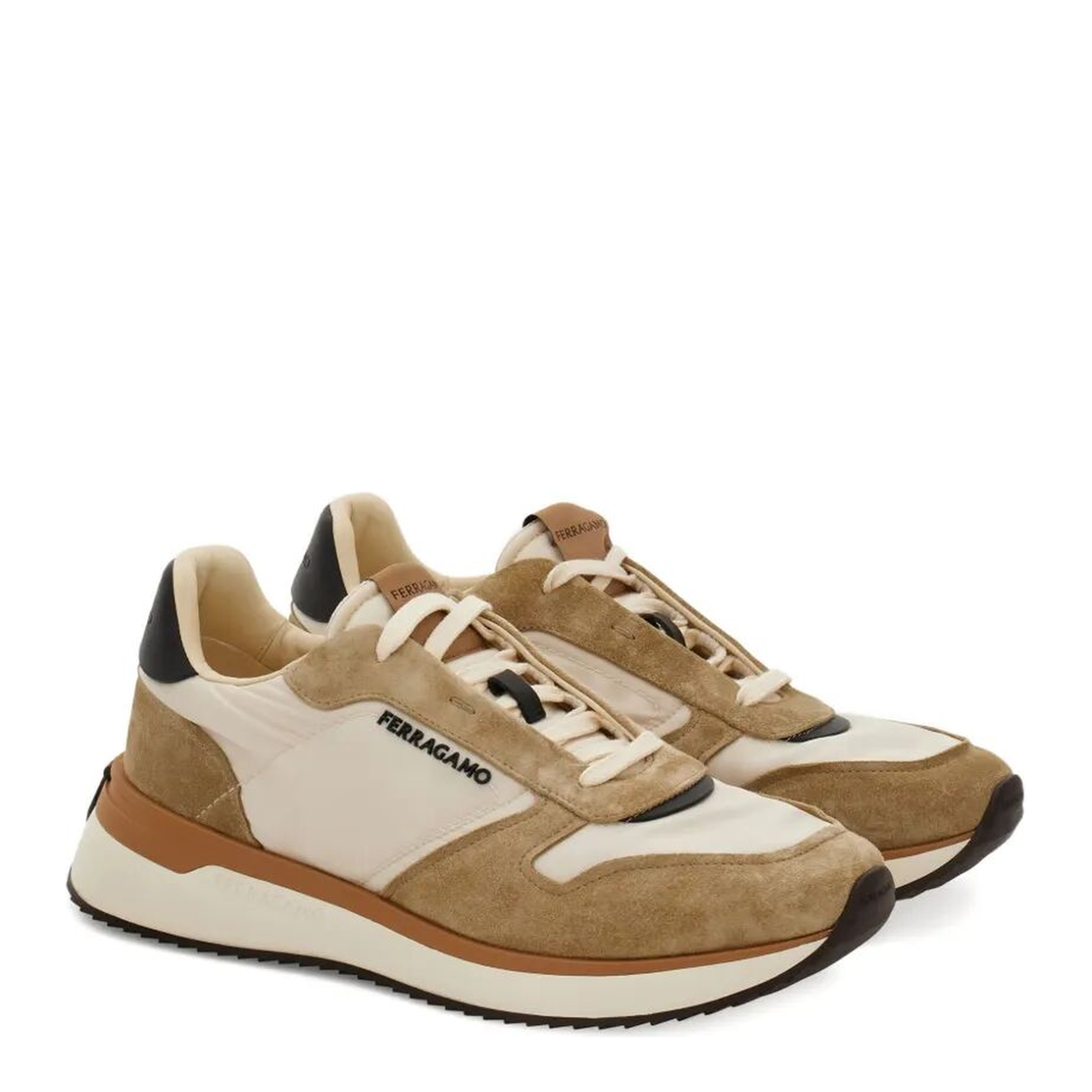 MAYFEYR - Ferragamo - Atlantic Waterproof Fabric And Suede Sneakers - 02A1300787605