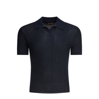 MAYFEYR - Rakkì - Mercedes Buttonless Polo Shirt - MERCEDES300BLUNOTTE