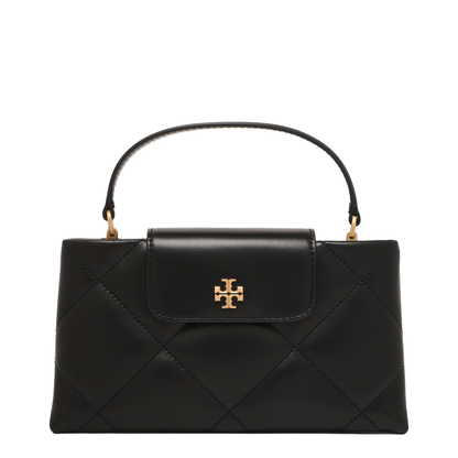 Diamond Quilted Chain Shoulder Bag - Black