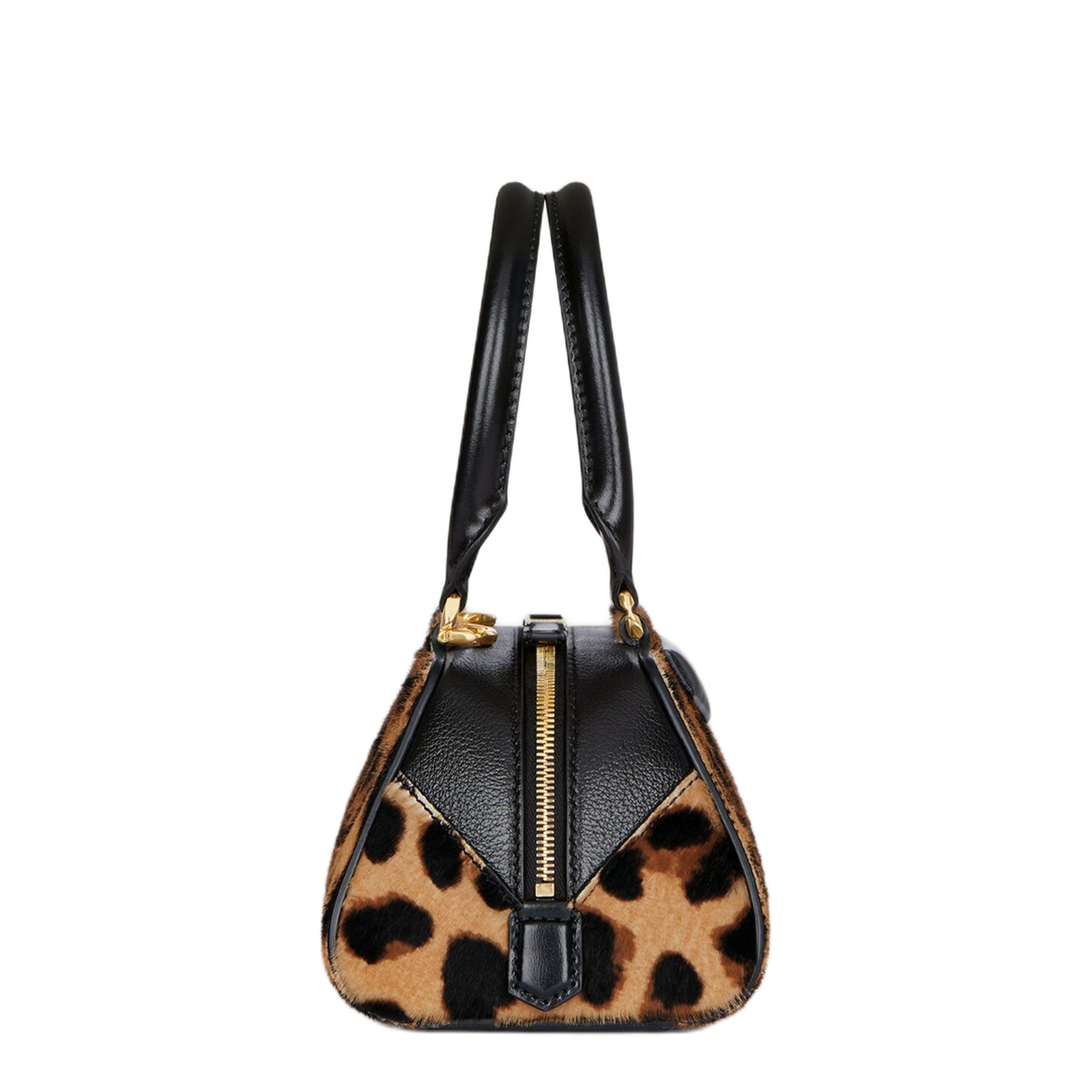 Mini Antigona East-West Bag in Leopard Pony Effect Leather