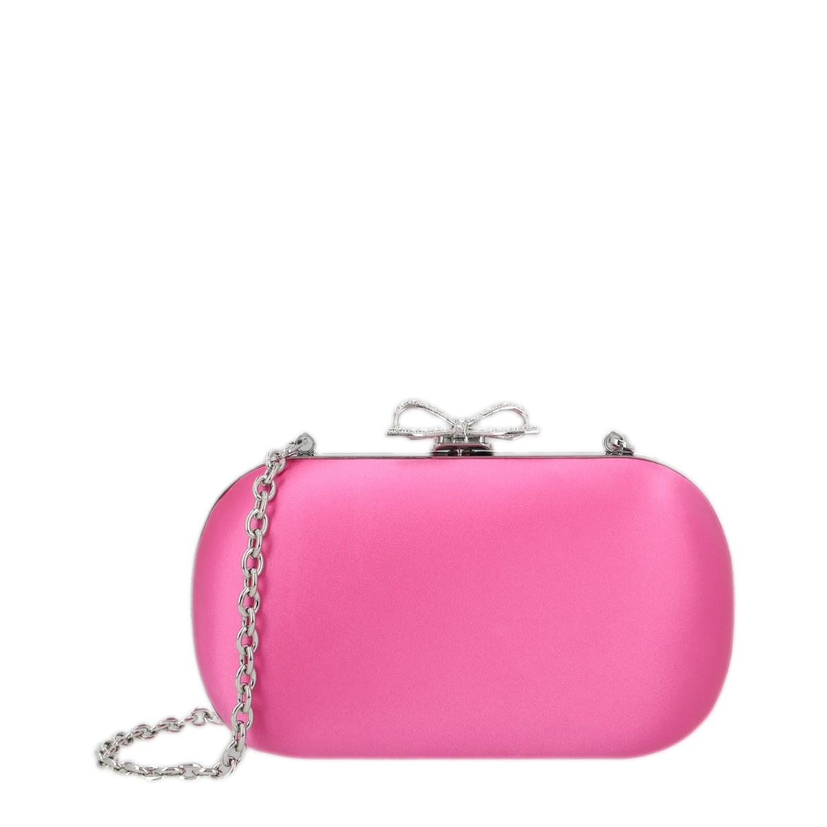 MAYFEYR - Self Portrait - Clutch In Raso Con Fiocco - PF26327PPINK