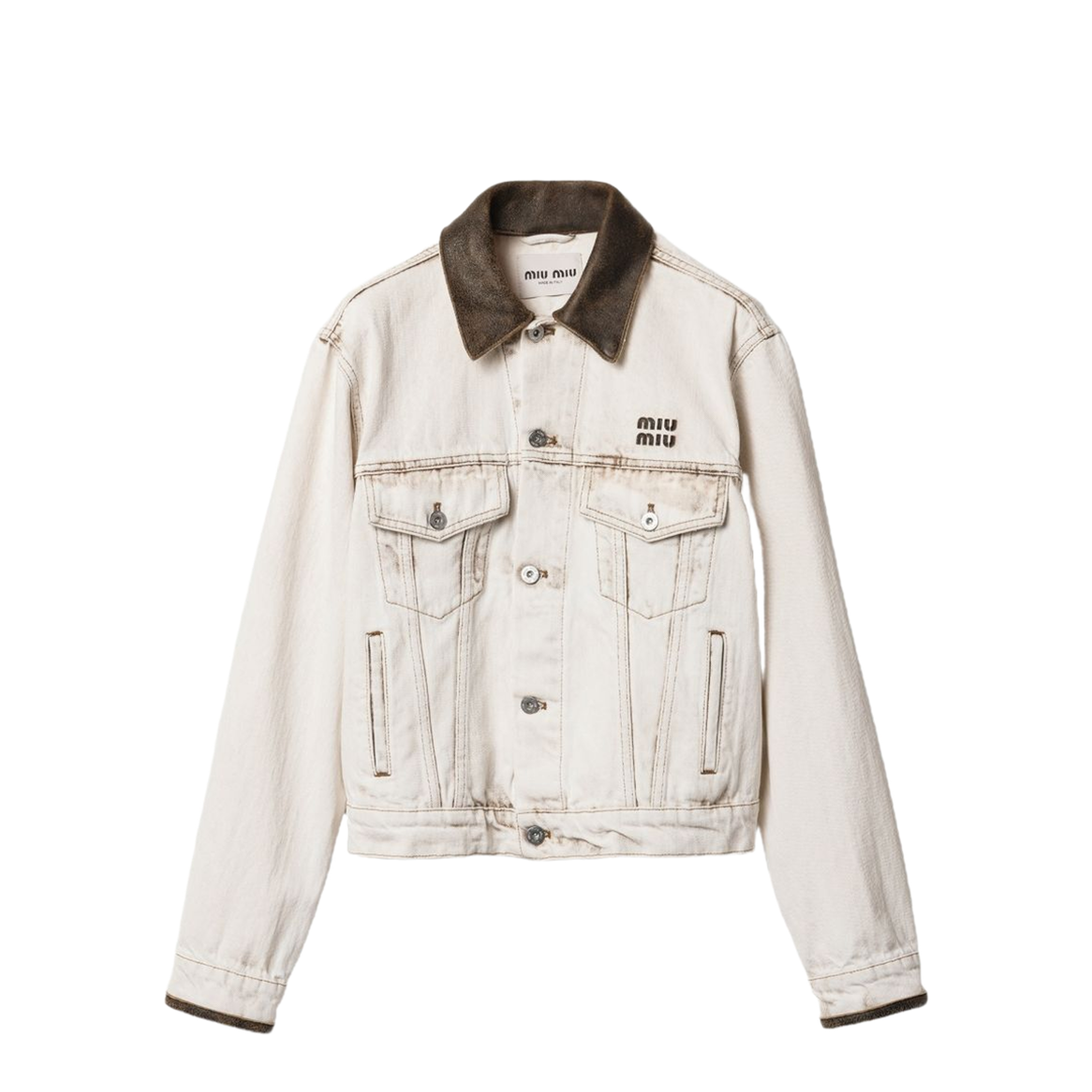 MAYFEYR - Miu Miu - Denim Bomber Jacket - GWB273183TF0009