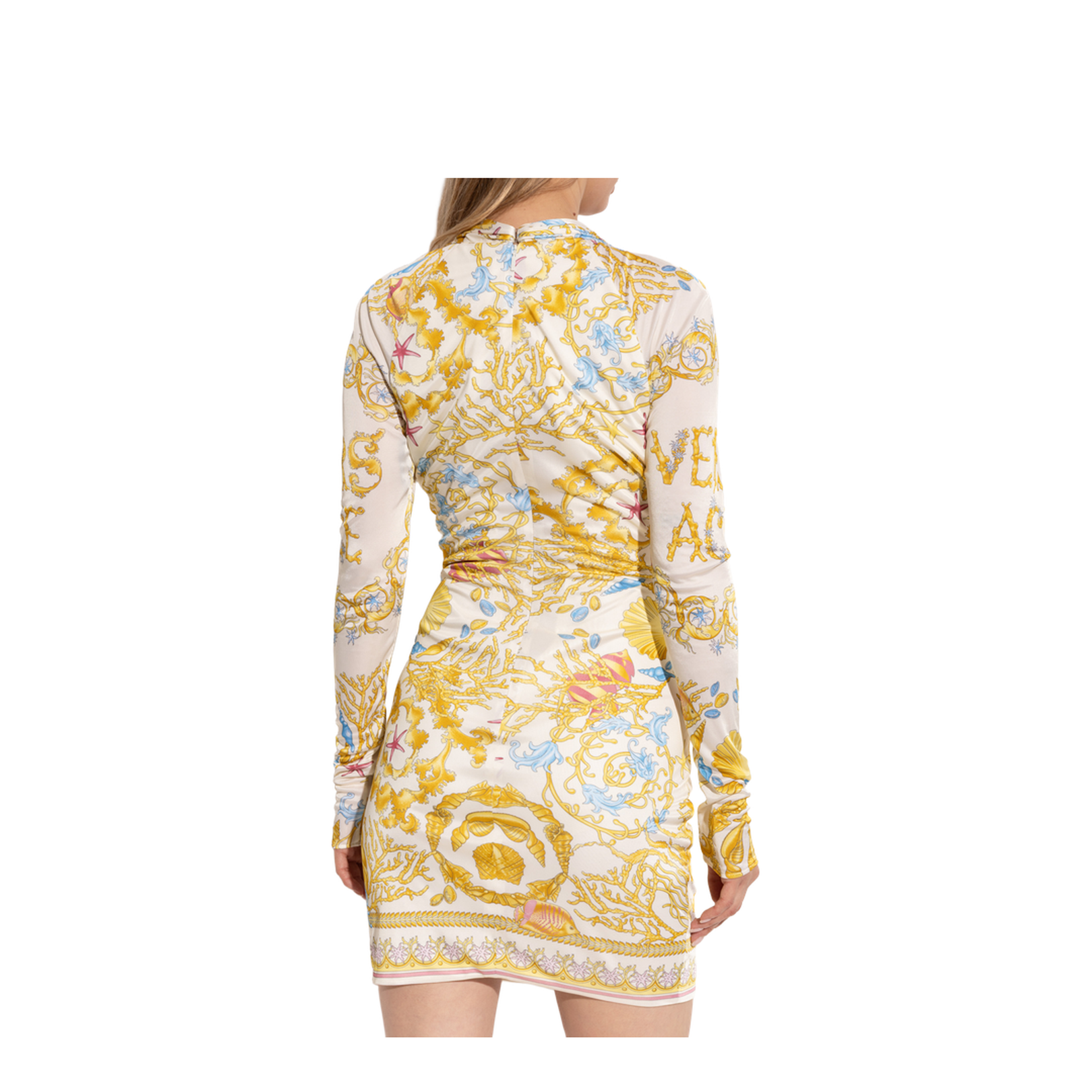 Dress with Underwater Barocco Print