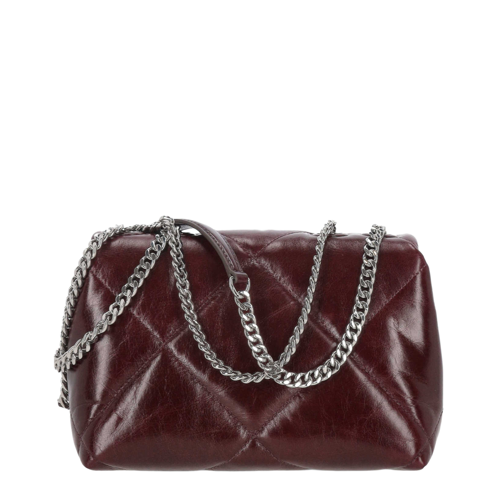 Small Burgundy Leather Crossbody Bag