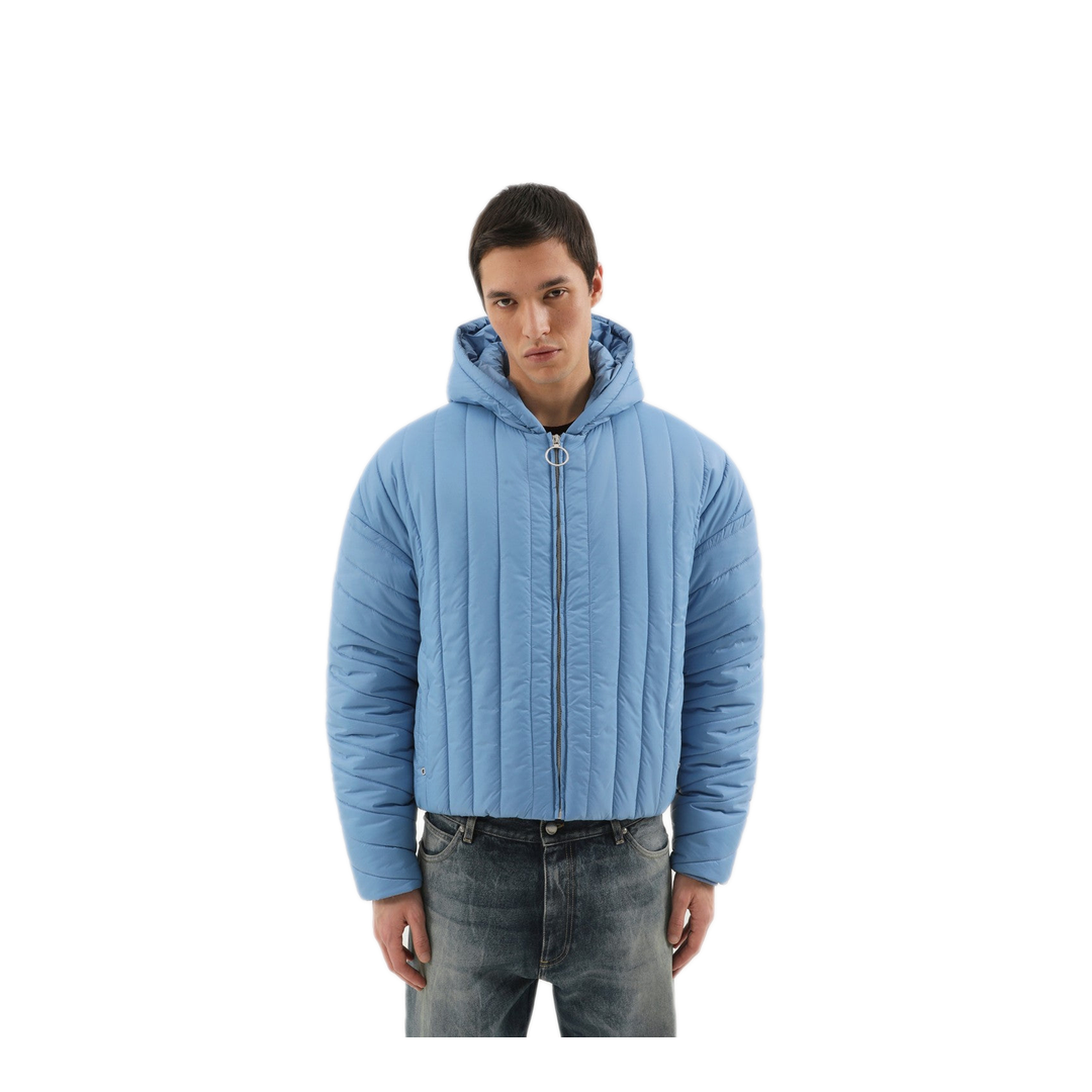 MAYFEYR - 1989 STUDIO - Light Blue Quilted Down Jacket - F04MBD004FAB0016100