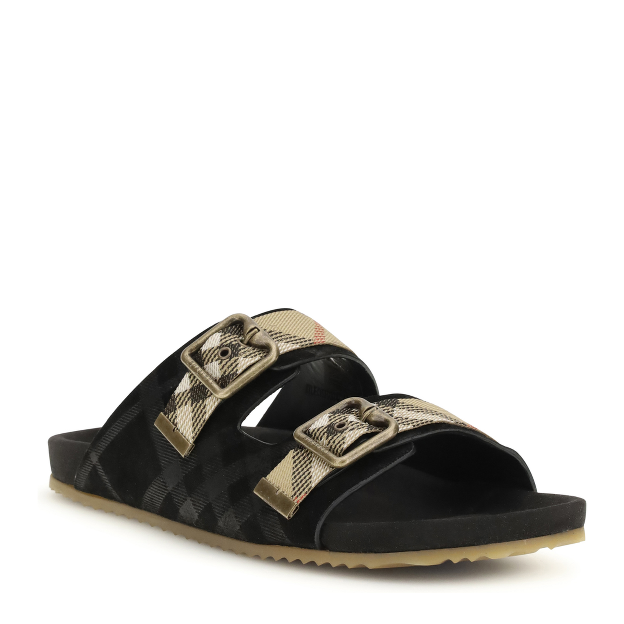 MAYFEYR - Burberry - Check Suede Urchin Sandals - 8118890