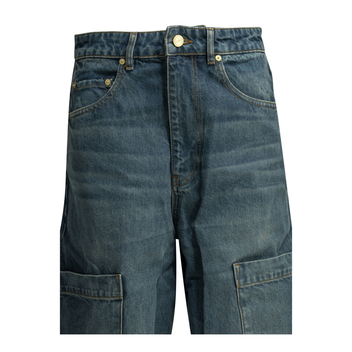 MAYFEYR - Ganni - Baggy Cargo Wide Leg Jeans - A1100180566