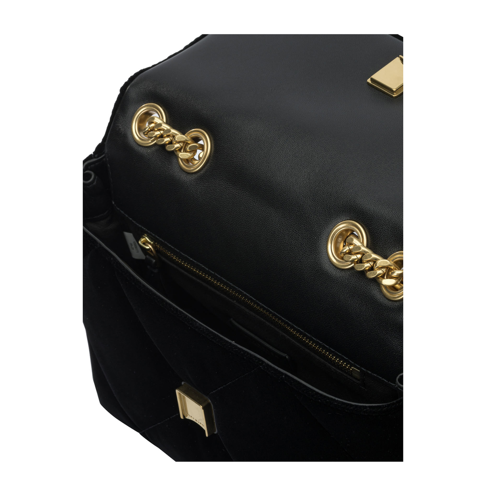 Diamond Quilt Velvet Small Bag