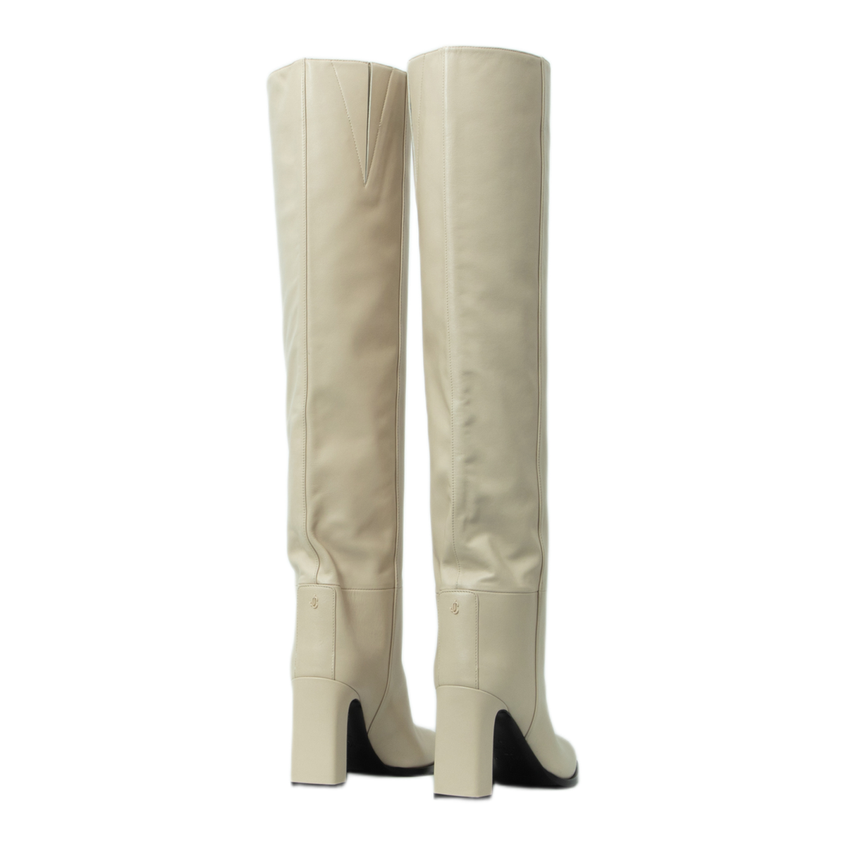 MAYFEYR - Jimmy Choo - Caly Over The Knee 85 Boots - CALYOTK85SQMBONE
