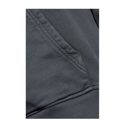 Vintage Embroidered Hoodie Grey