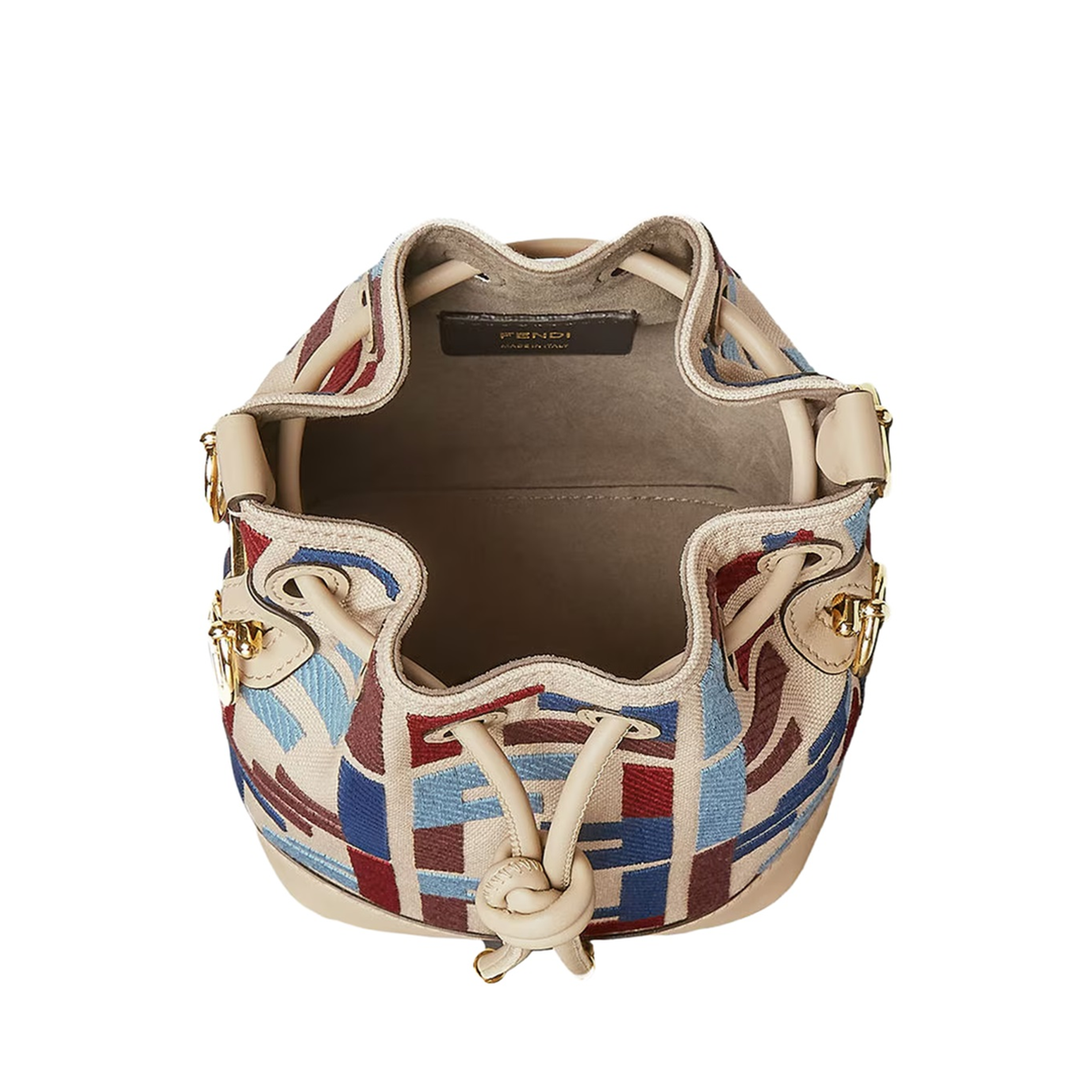 Mon Tresor Mini Canvas Bucket Bag - Multicolour