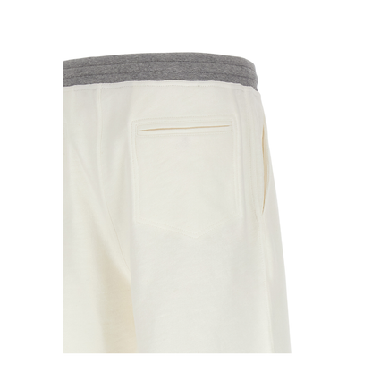 Mélange sweatshirt bermuda shorts