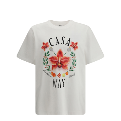 MAYFEYR - Casablanca - Orchid Logo Short Sleeve T-Shirt - MSP26JTS00115