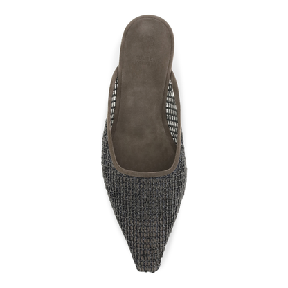 MAYFEYR - Brunello Cucinelli - Suede Ballerinas With Embellished Net Embroidery - MZSFC3177