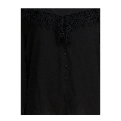 MAYFEYR - Chloè - Blouse With Lace Collar - CH25WHT15332001