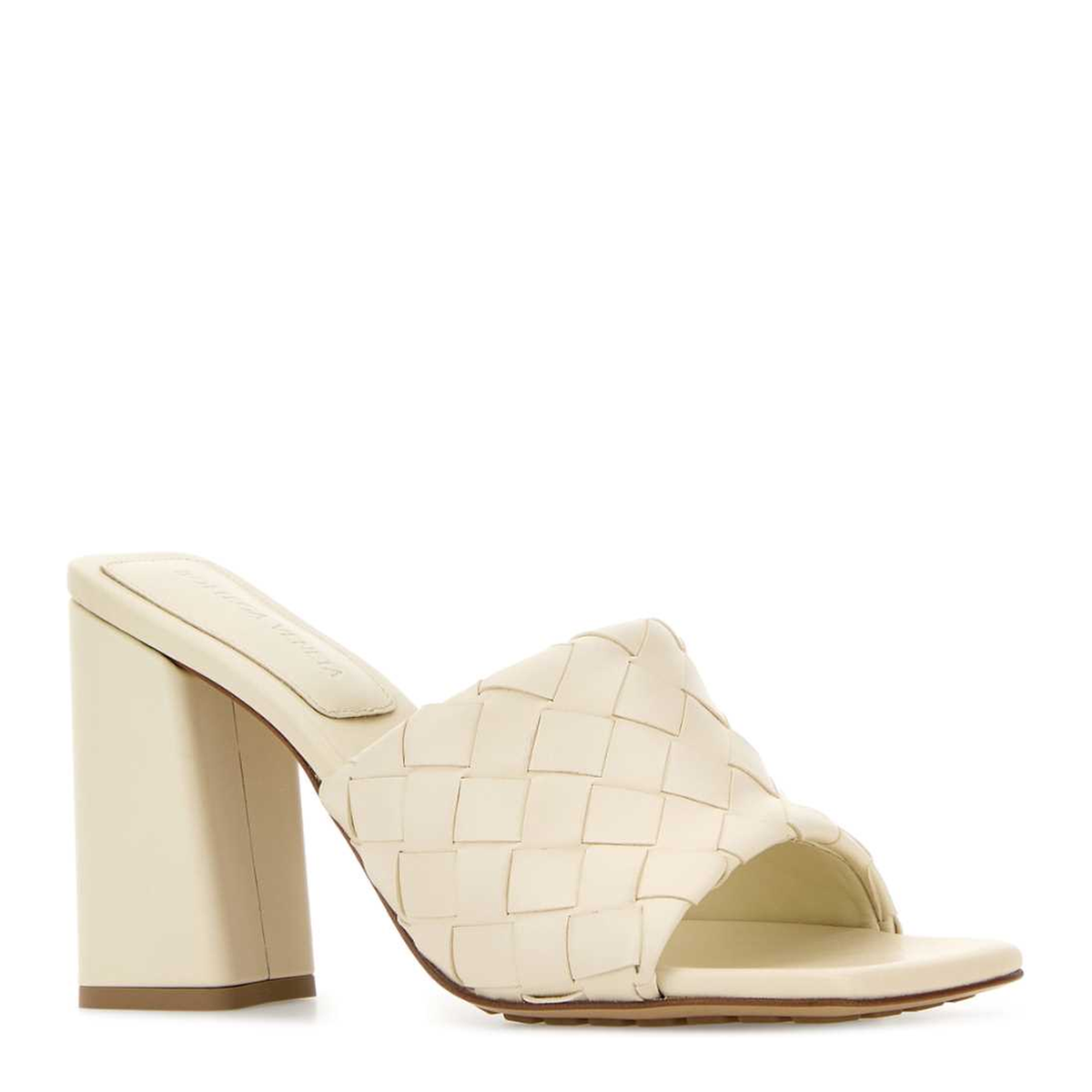 MAYFEYR - Bottega Veneta - Ivory Nappa Leather Parco Mules - 855947V2ED09031