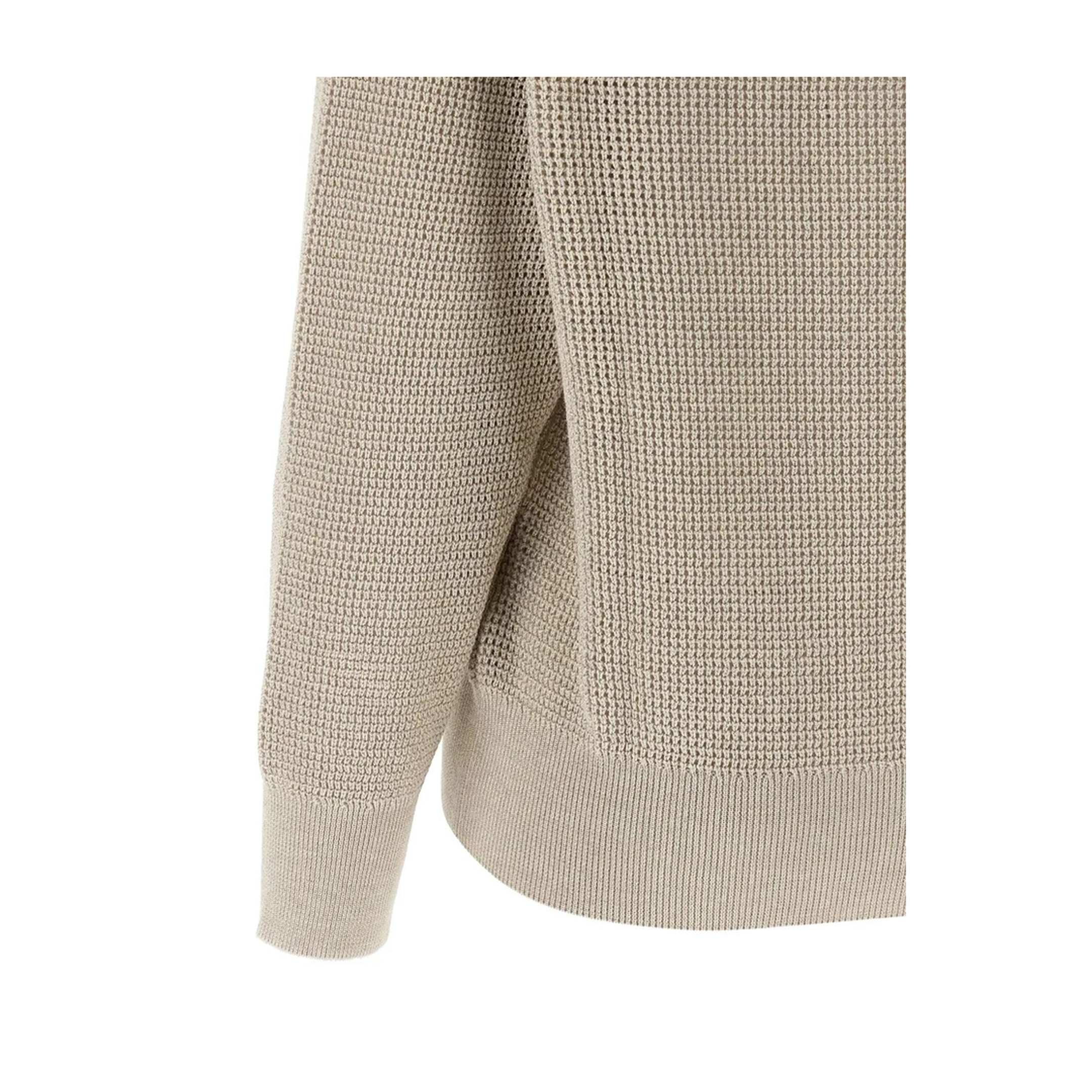 MAYFEYR - Brunello Cucinelli - Openwork V-Neck Sweater - MST263312