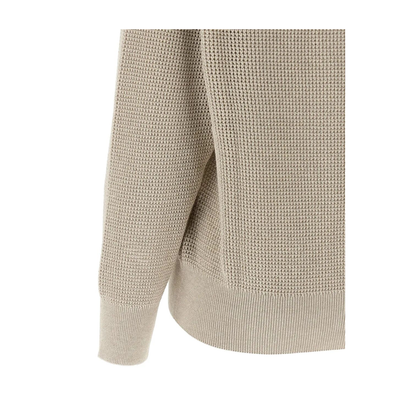 MAYFEYR - Brunello Cucinelli - Openwork V-Neck Sweater - MST263312