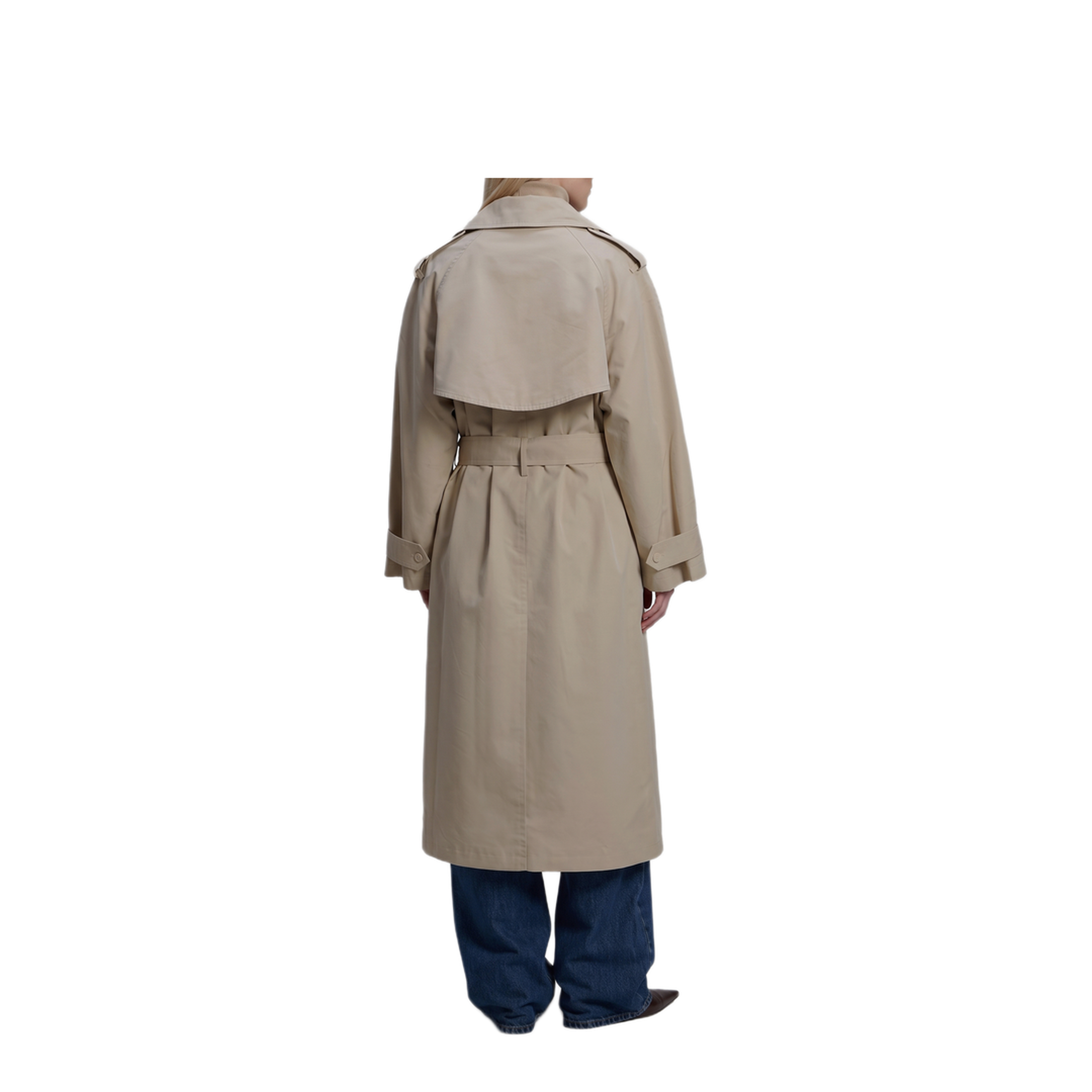 MAYFEYR - The Frankie Shop - Riva Cotton Trench Coat - TRFS21991049LIGHTBEIGE