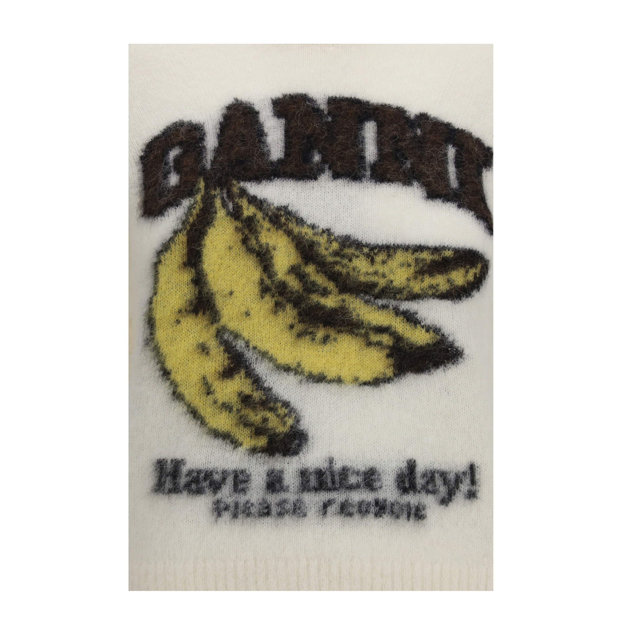 MAYFEYR - Ganni - Alpaca Graphic Knit T Shirt - A1070093135