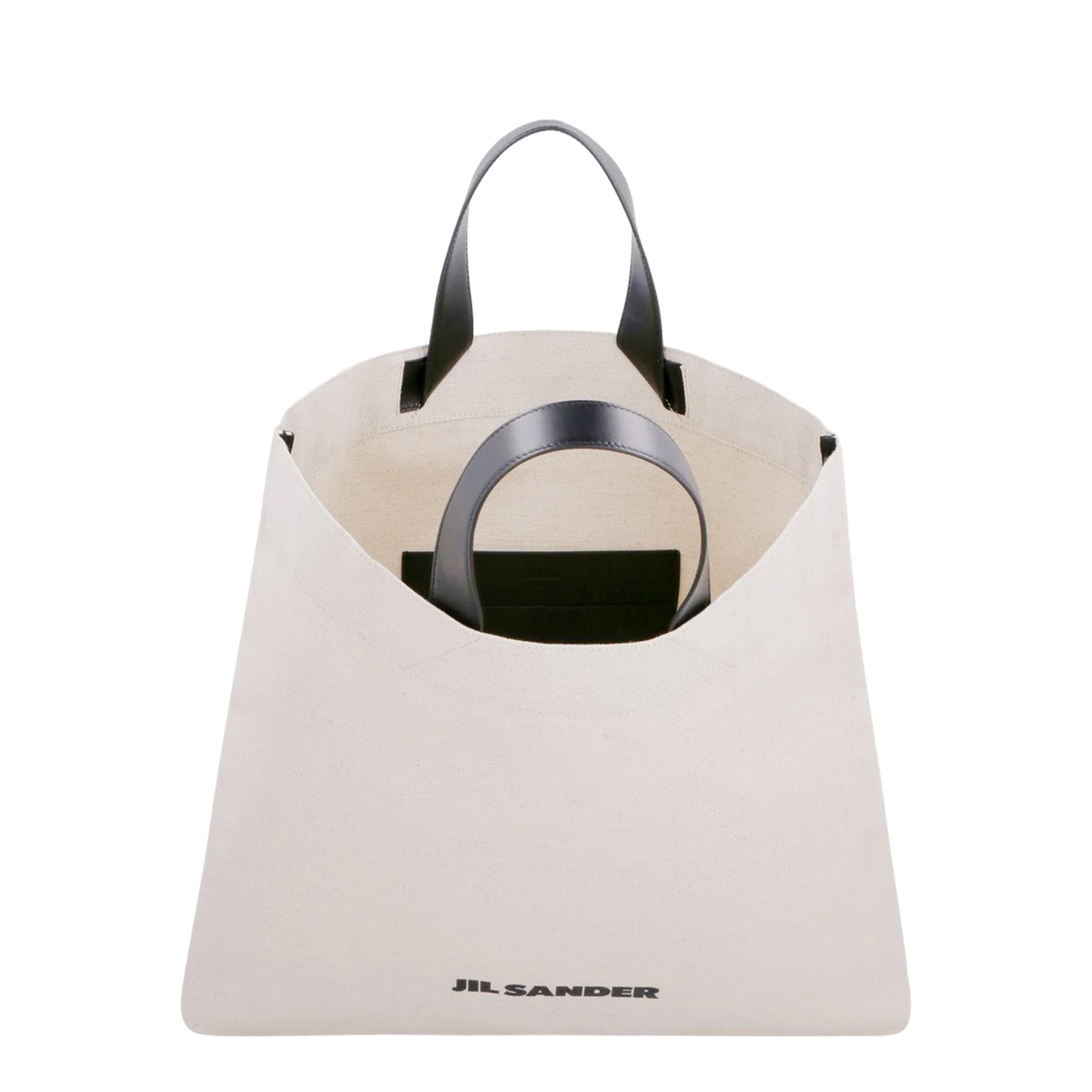 Logo-print Linen Tote Bag