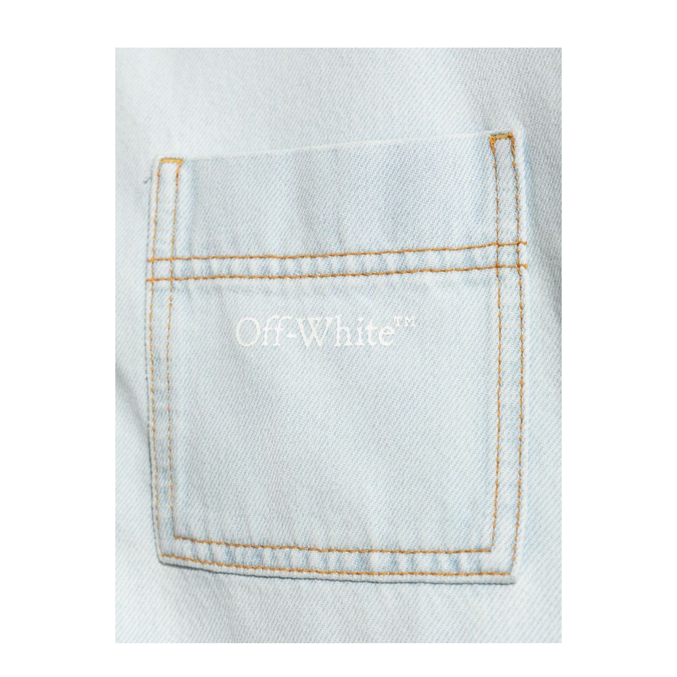 Long Sleeve Denim Shirt Light Blue