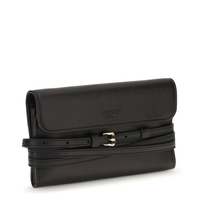 MAYFEYR - Moschino - Leather Wallet With Buckle Detail - MC5600PP1POA1000