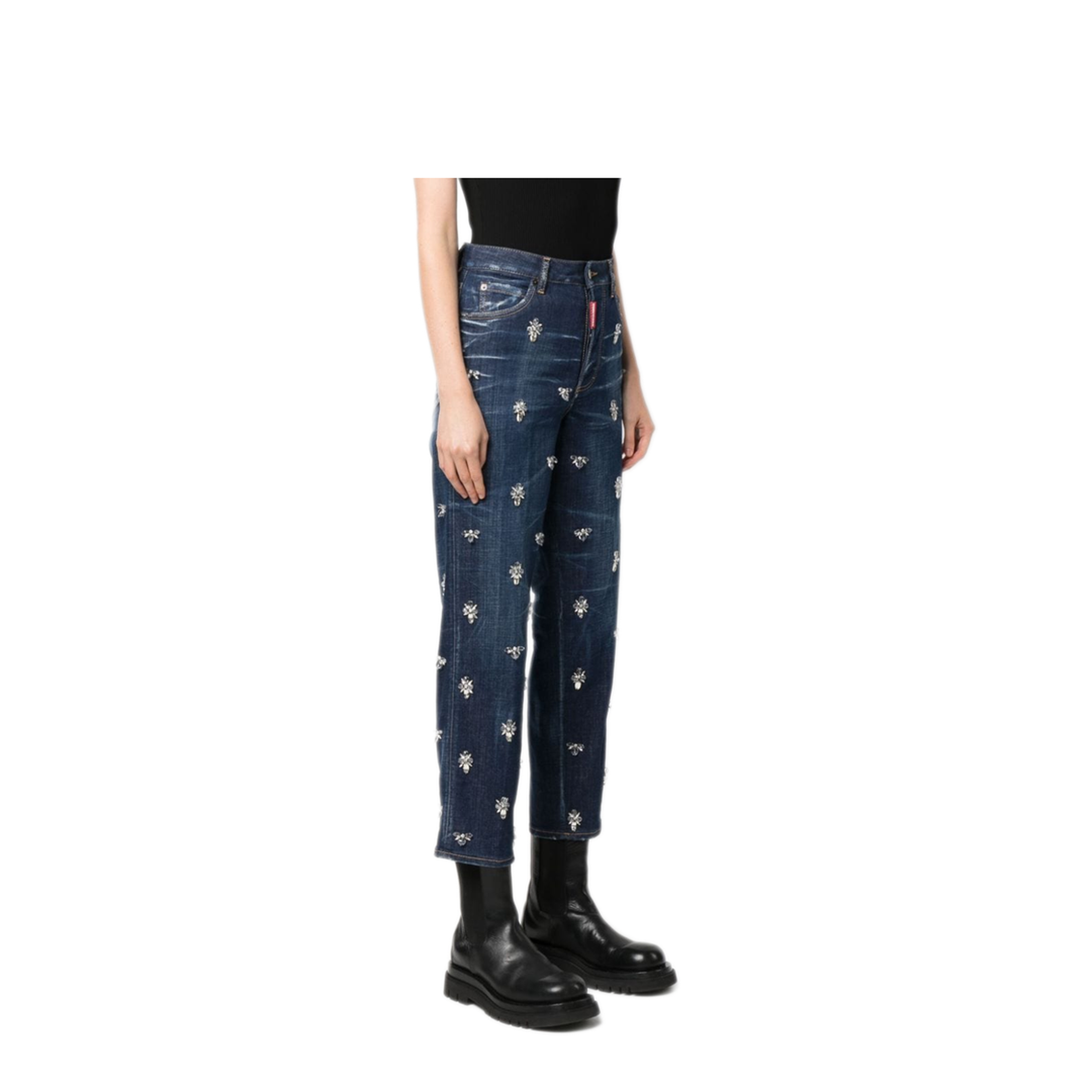 MAYFEYR - Dsquared2 - Crystal Flies High-Rise Jeans - S75LB0833S30342470