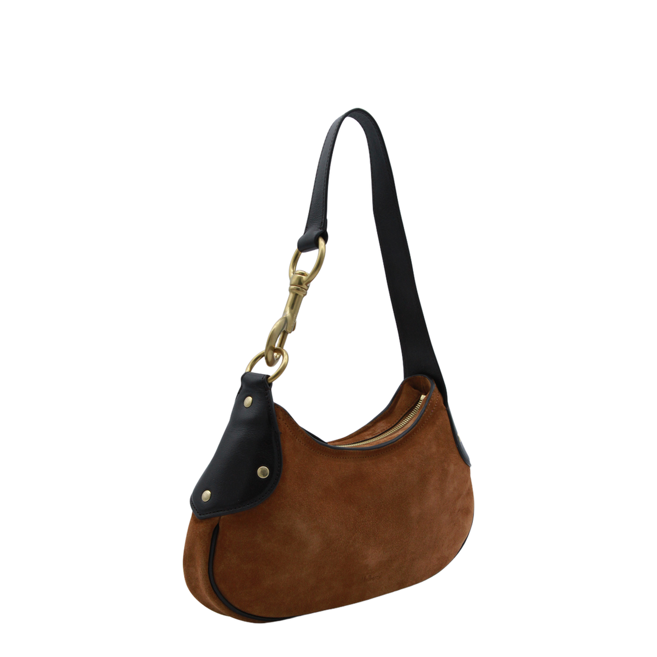 Hackney Small Suede Shoulder Bag - Vintage Oak