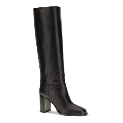 MAYFEYR - Prada - High Leather Boots With Screen Printed Logo - 1W627OF0857V6F0002