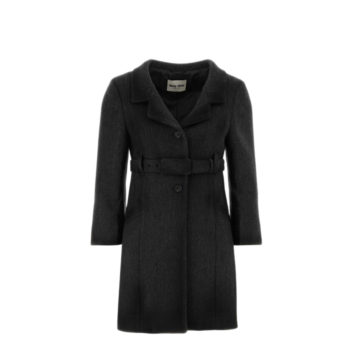 MAYFEYR - Miu Miu - Dark Grey Wool Coat - MS2204SOOO6471F0031