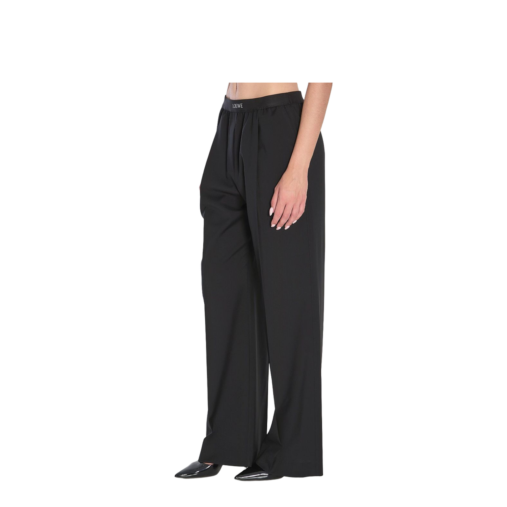 Trousers in Technical Fabric Black