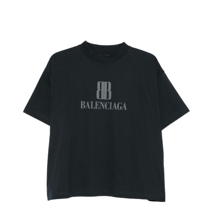 Cropped Nano Bb T-Shirt in Black