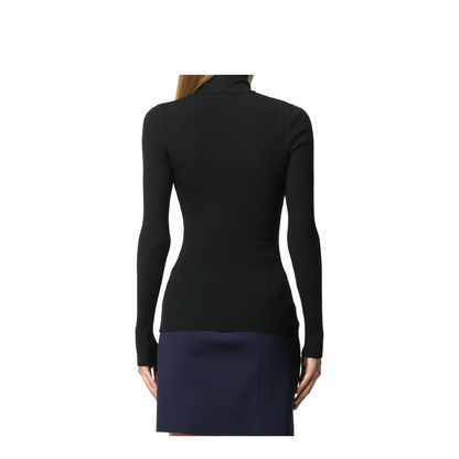 Merino Fine Rib Top Long Sleeves