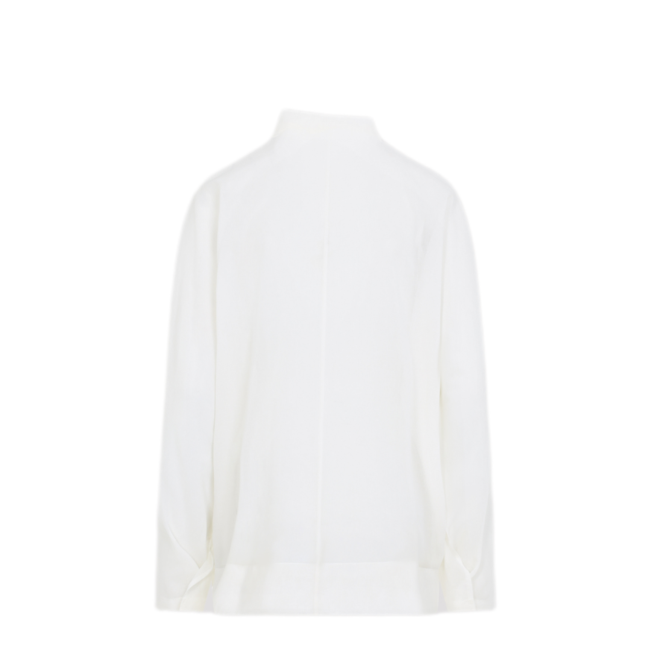 MAYFEYR - CARVEN - Asymmetrical Collar White Cotton Shirt - 6261K21007N002