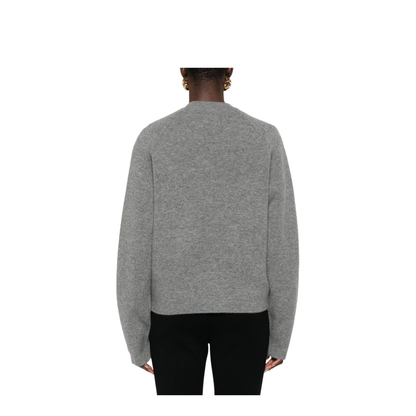 Grey Wool and Cashmere-Blend Cardigan