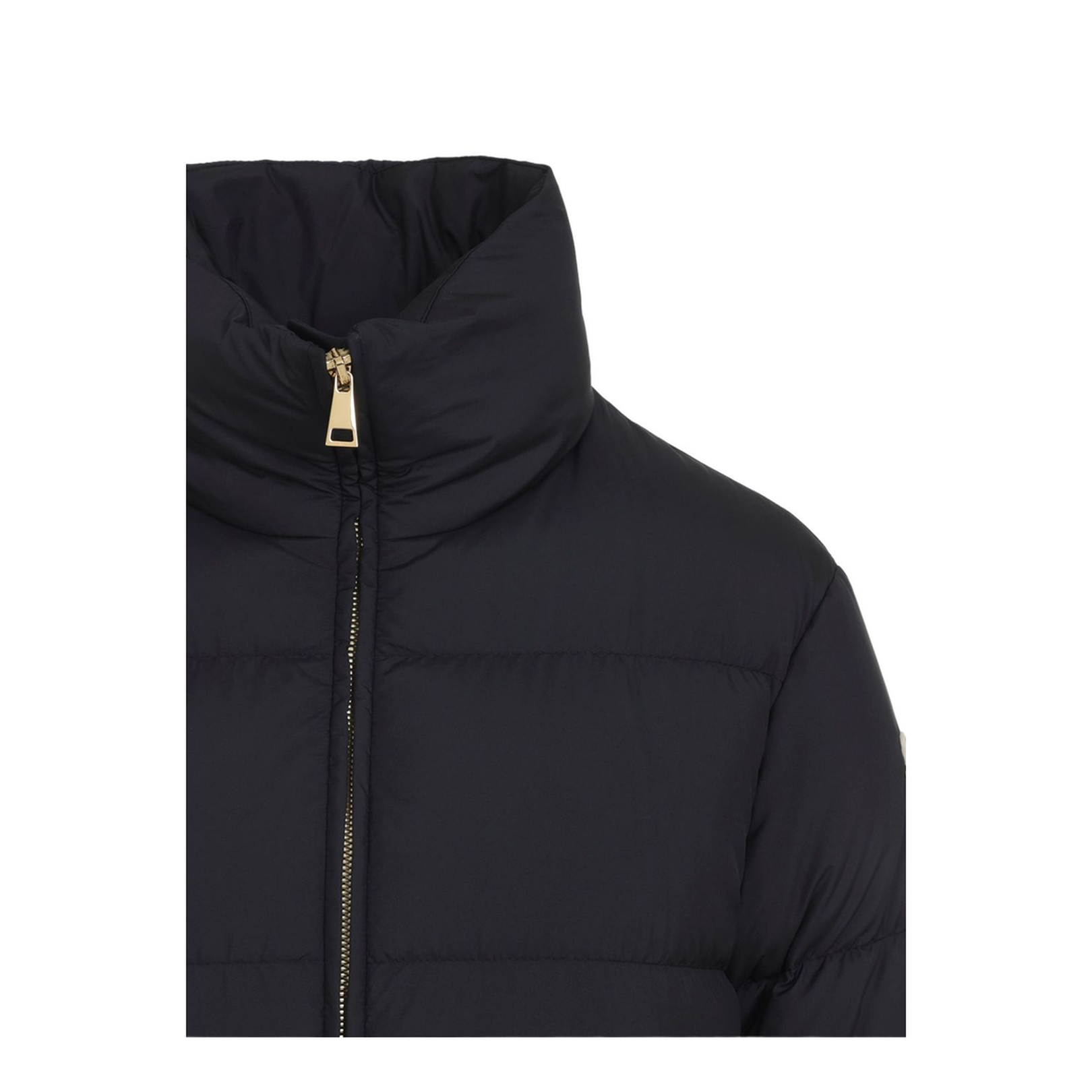 Black Brossette Short Down Jacket