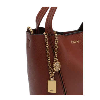 Spin Small Cowhide Tote - Blushy Brown