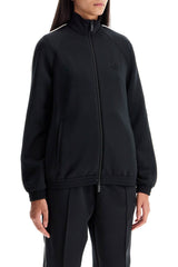 'zip-up sweatshirt in scuba