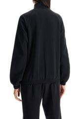 'zip-up sweatshirt in scuba