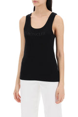 sleeveless ribbed jersey top