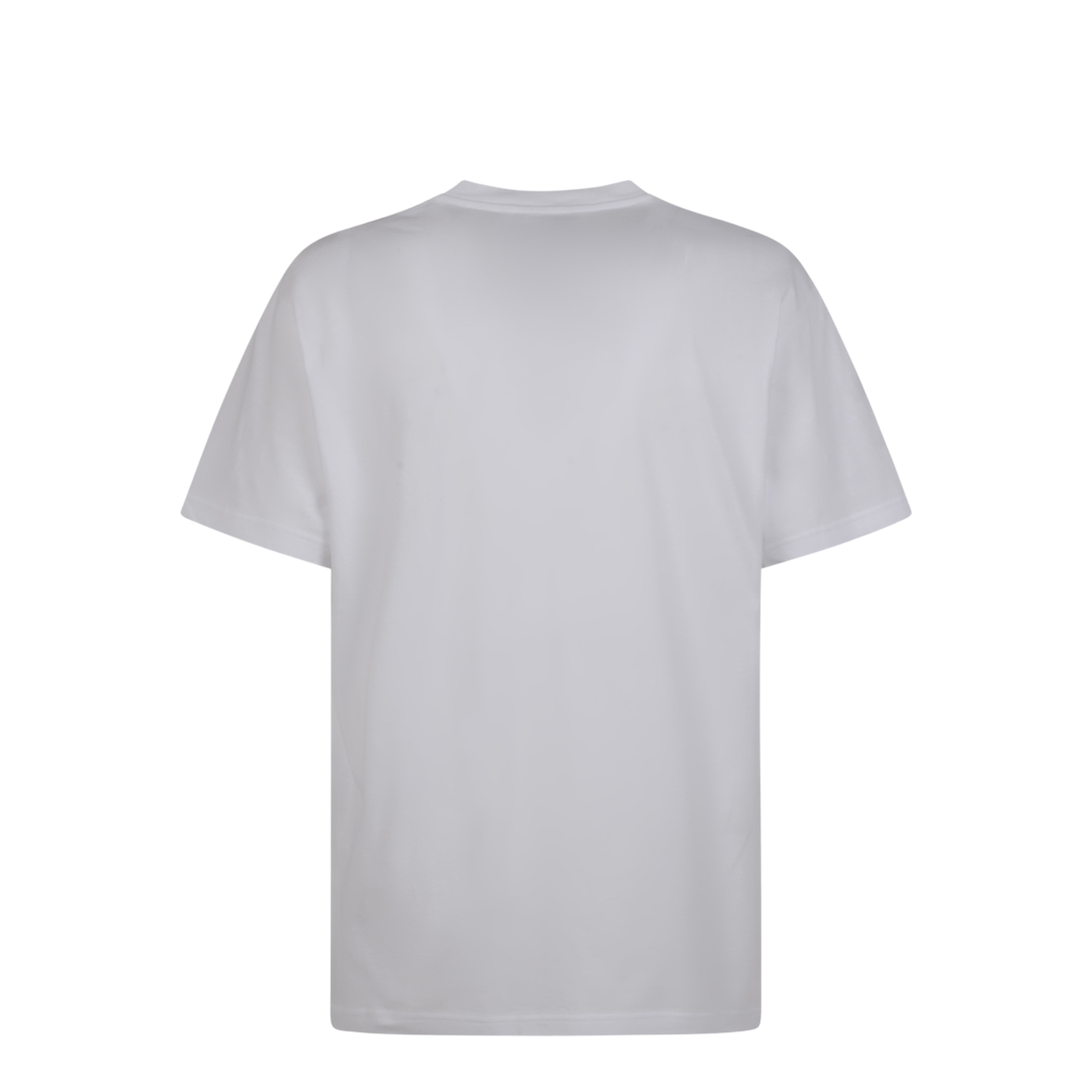 Cotton Jersey T-Shirt with Embroidery in White