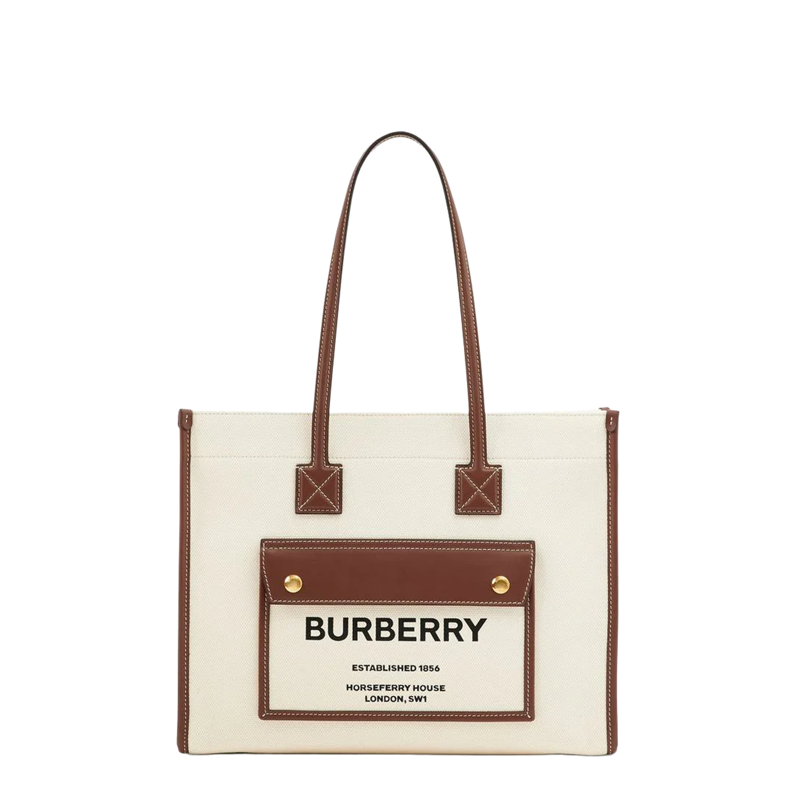 Brown and Cream Shopper Bag