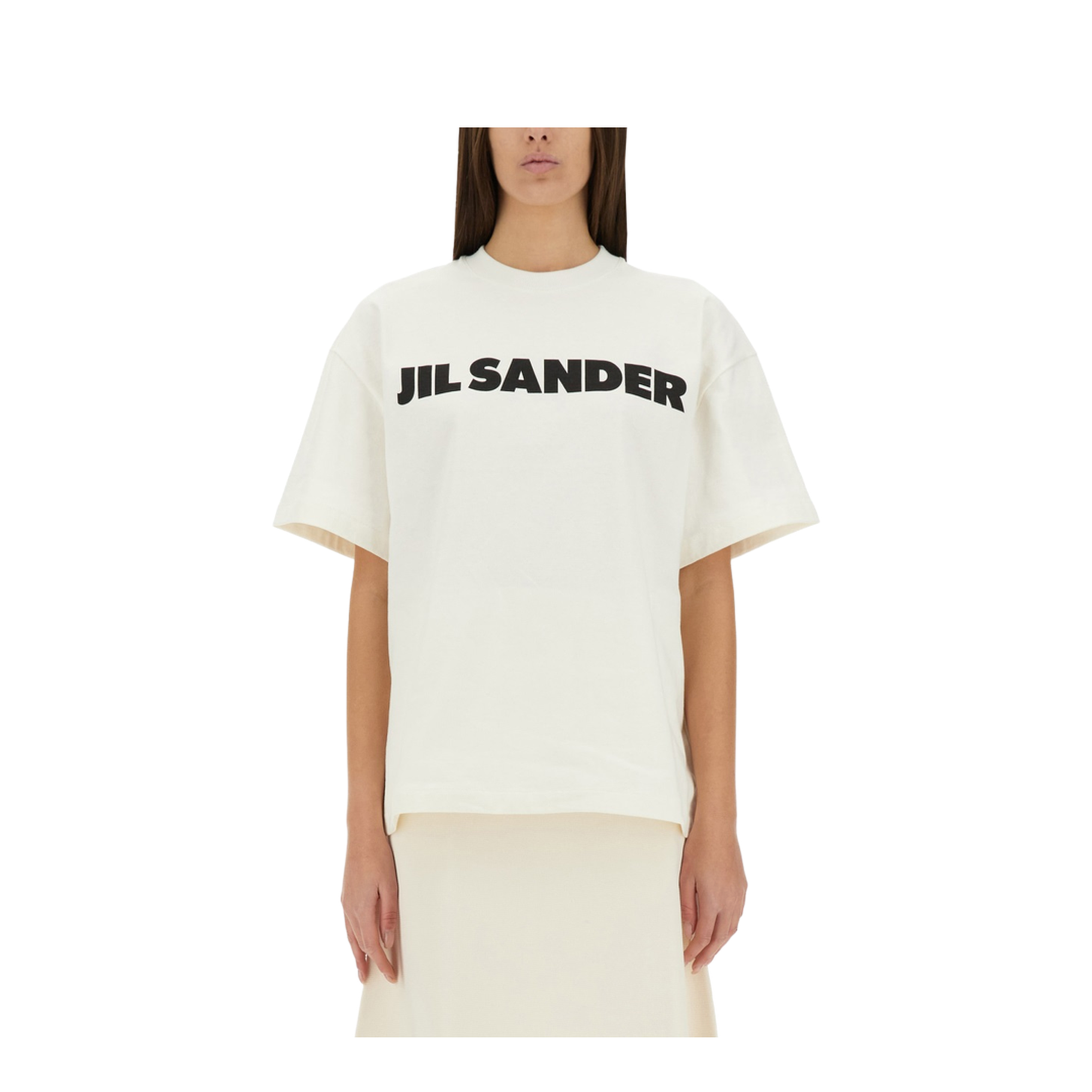 White Printed Logo T-Shirt