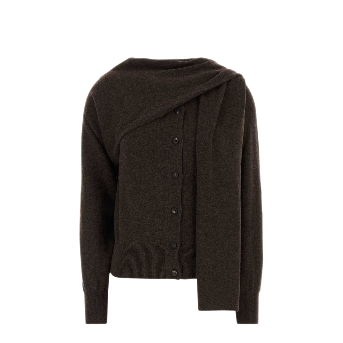 MAYFEYR - Ferragamo - Brown Cashmere Cardigan - 13H149785853SWECLAMEL